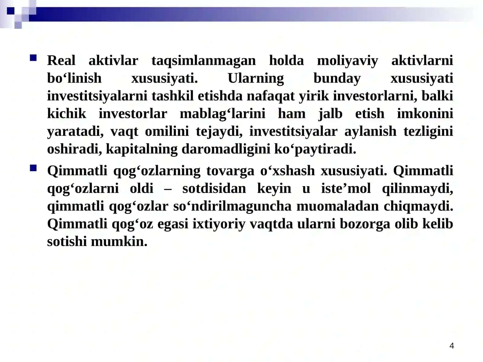 Xalqaro moliya bozori 4