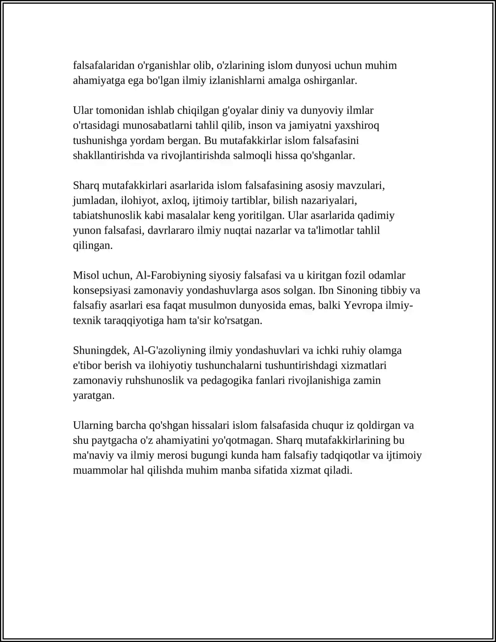 SHARQ MUTAFAKIRLARINI ISLOM DINING INSON KAMOLATIGA TASIR HAQIDA 4