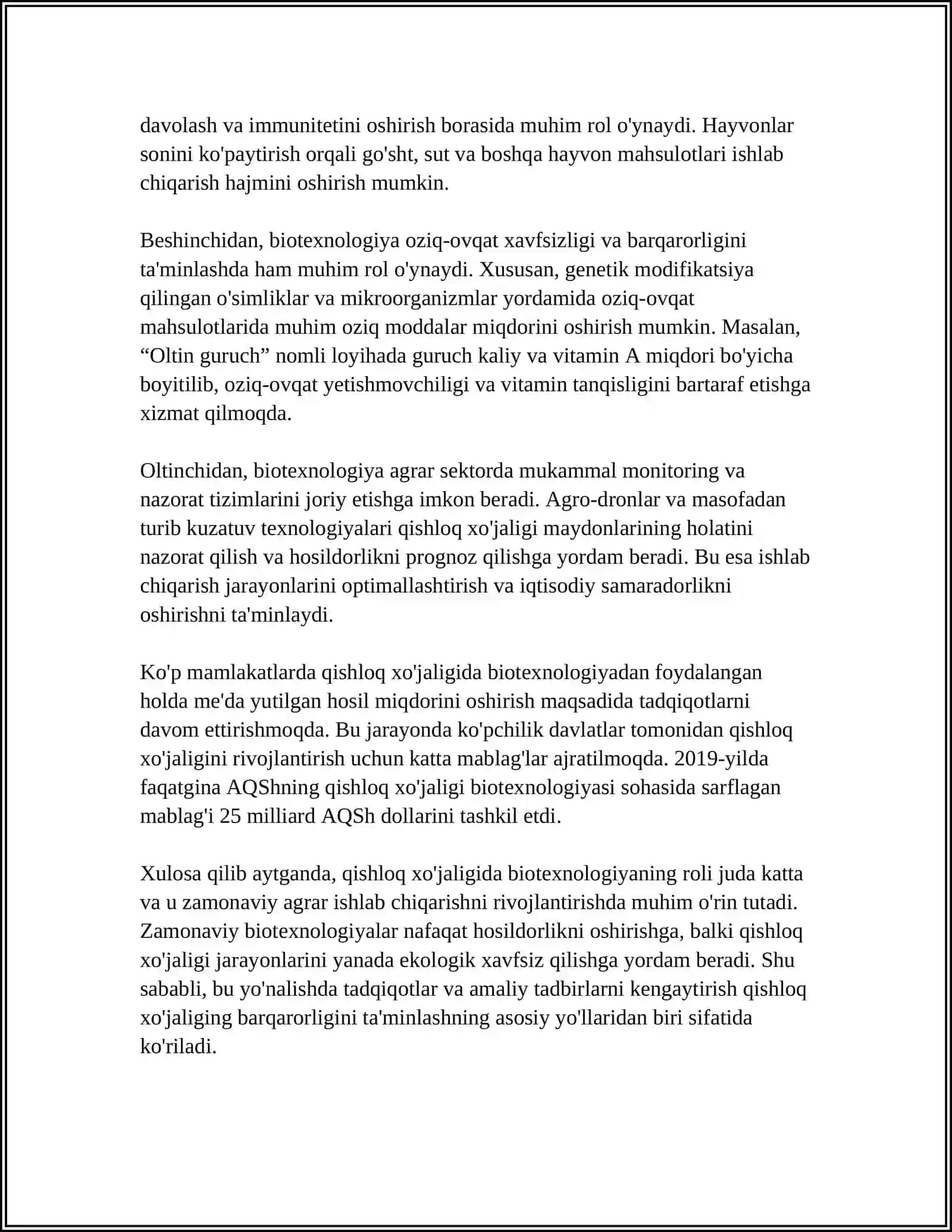 Qishloq xo'jaligi biotexnologiyasi 4