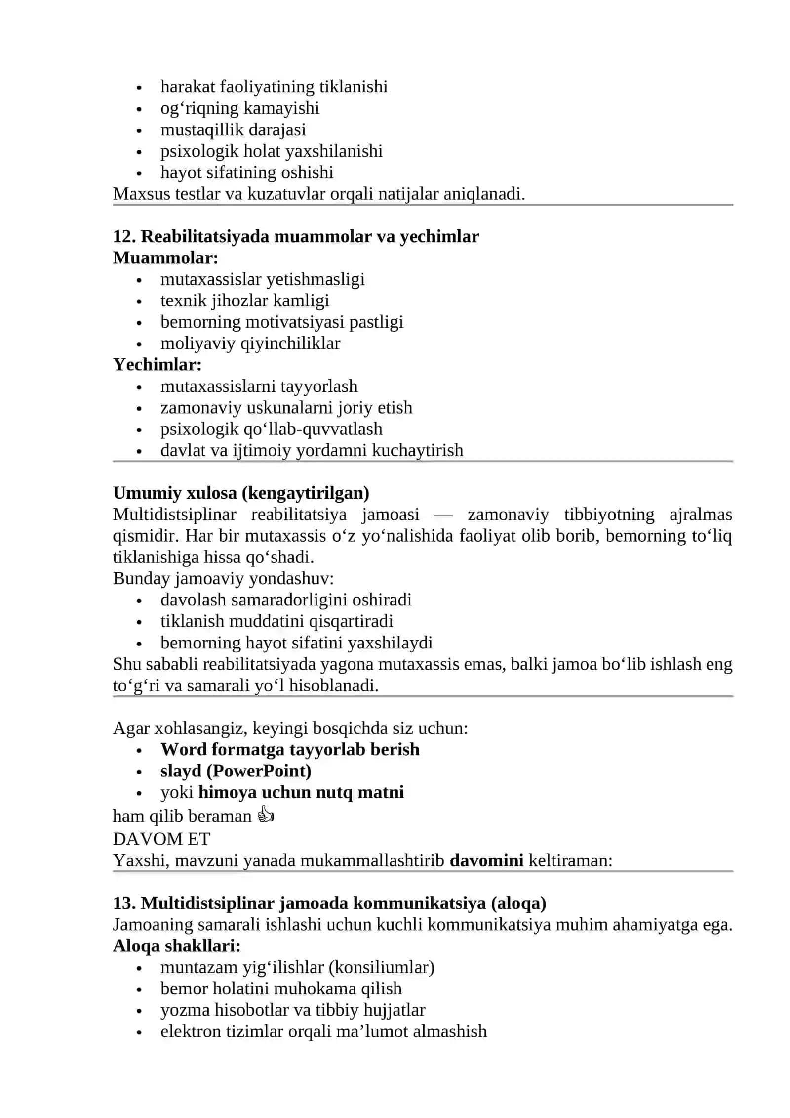 Reabilitatsiya jamoasi (multidistsiplinar guruh) va uning a’zolari roli 4