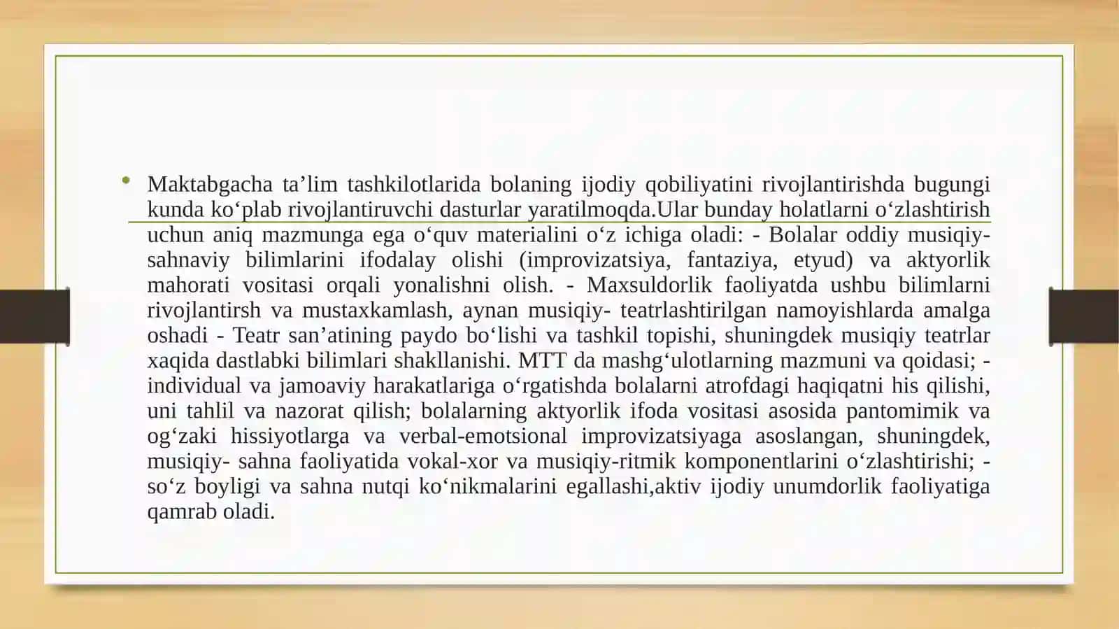 Maktabgacha ta’lim tashkilotida sahnalashtirish faoliyatini tashkil qilish 4