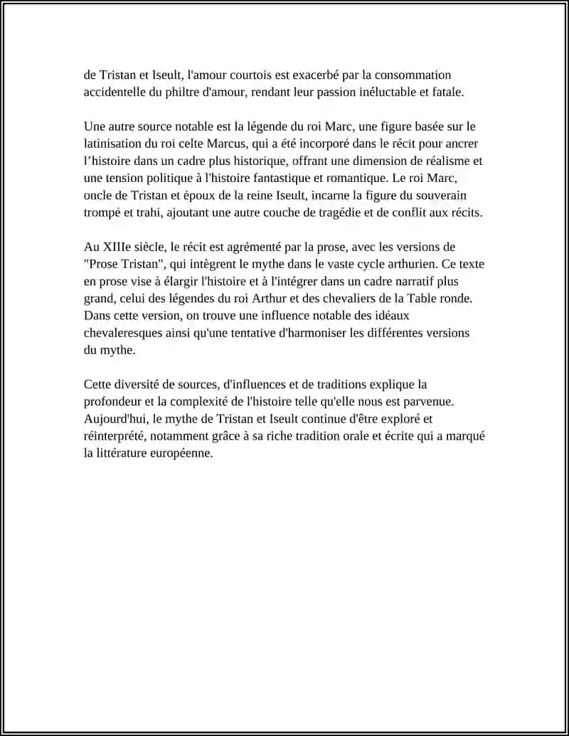 LE ROMAN DE "TRISTAN ET ISEULT" 4