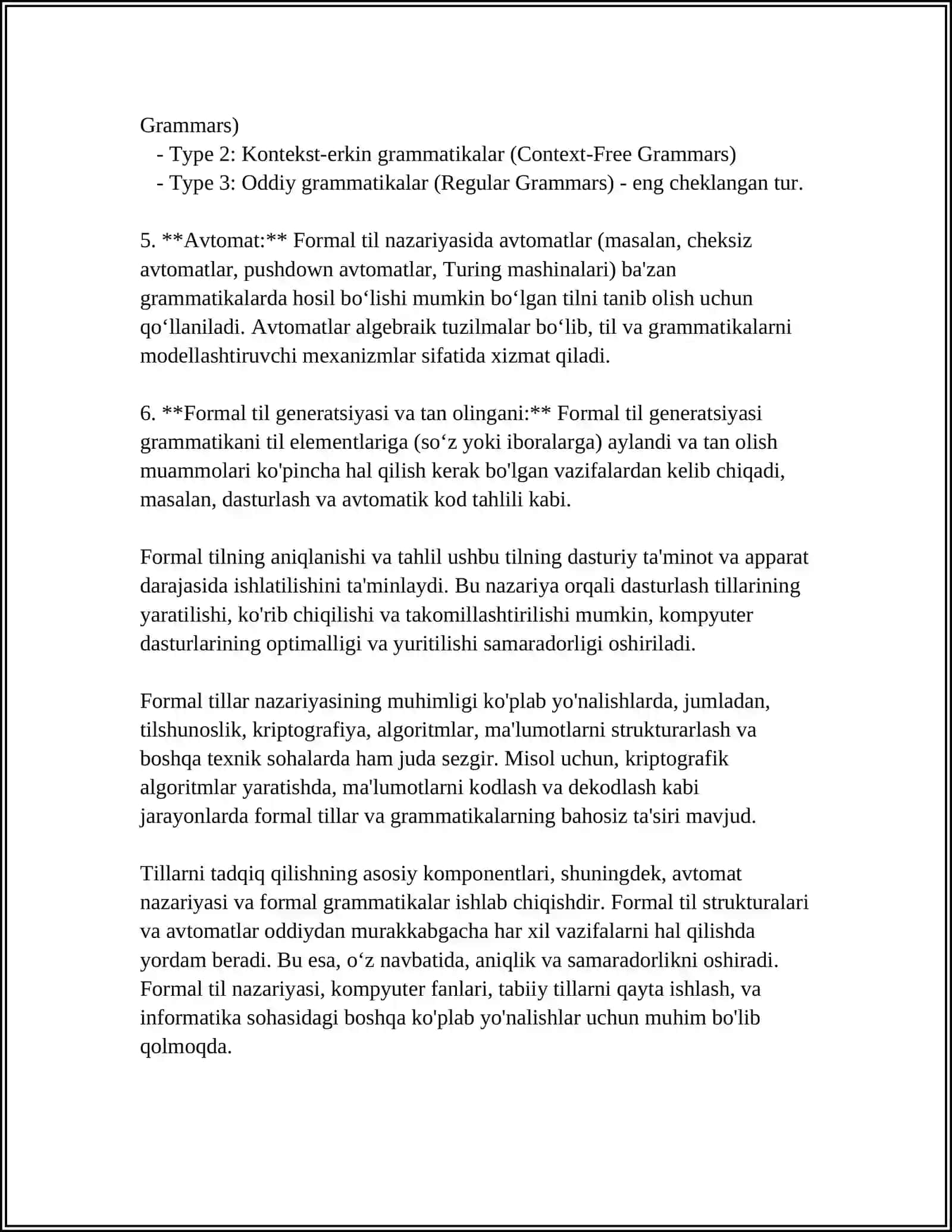 FORMAL TIL NAZARIYASI (CHOMISKIY TA'LIMOTI) 4