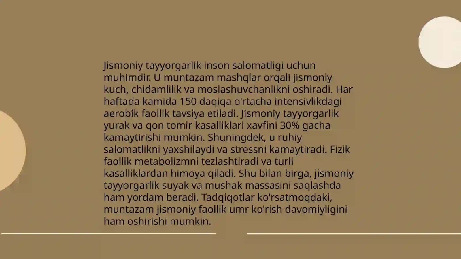 Jismoniy tayyorgarlik to'g'risida tushuncha va uni rivojlantirish 4