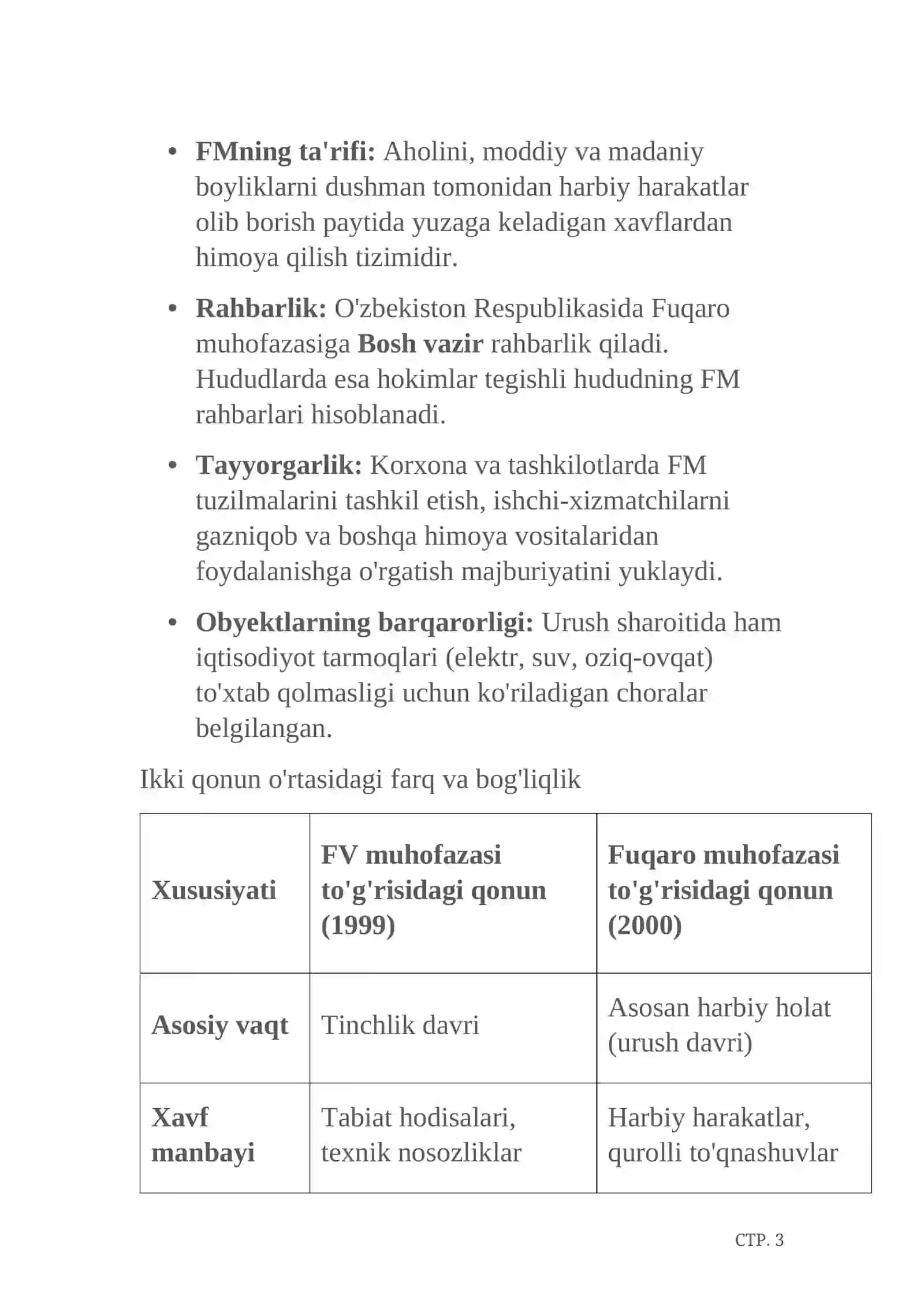 Aholini va hududlarni tabiiy hamda texnogen xususiyatli favqulodda vaziyatlardan muhofaza qilish to'g'risida 4