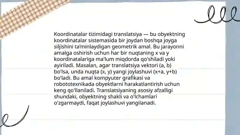 Geometrik almashtirishlar 4