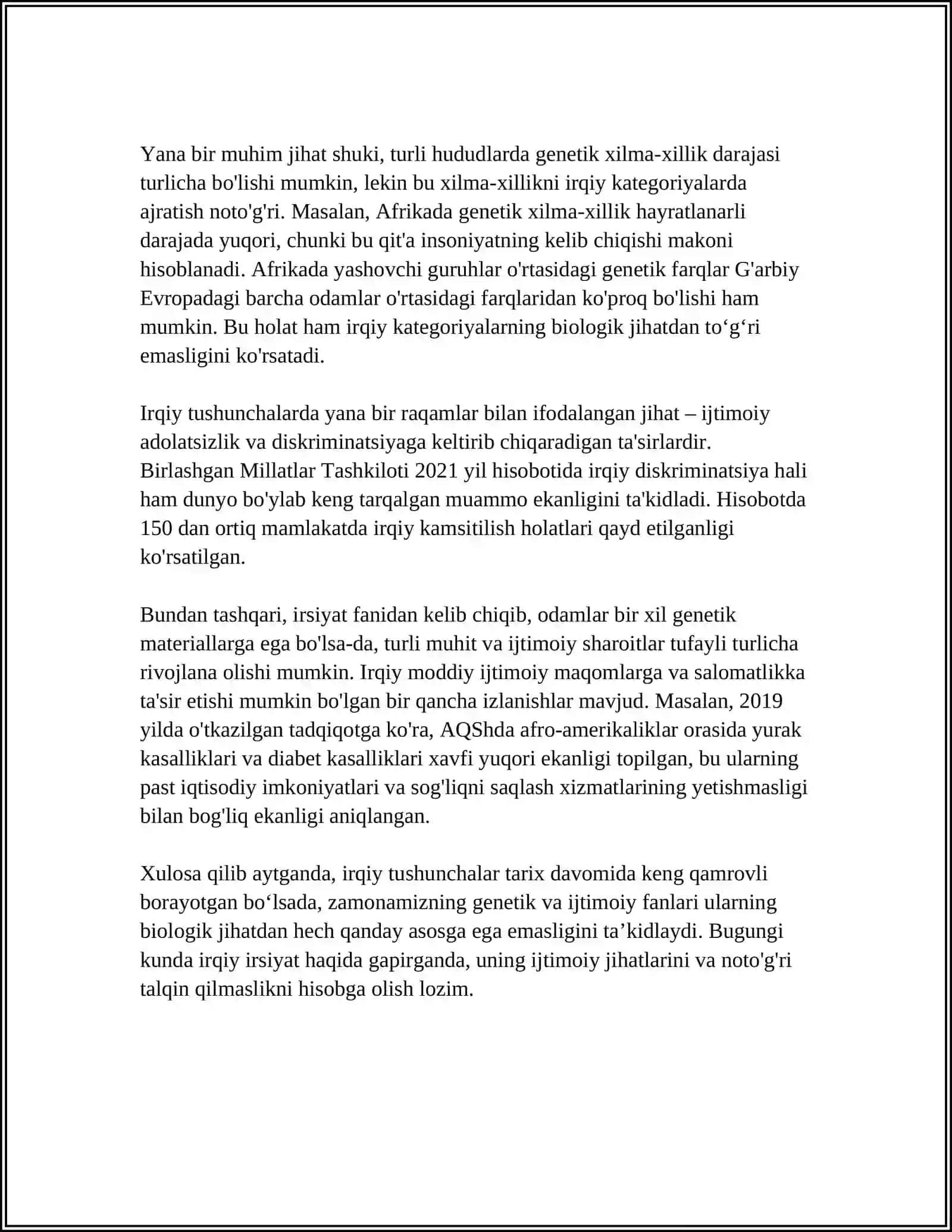 SHAXSGA TA'SIR ETUVCHI OMILLARNING HAR BIRIGA HIKOYA TUZING 4