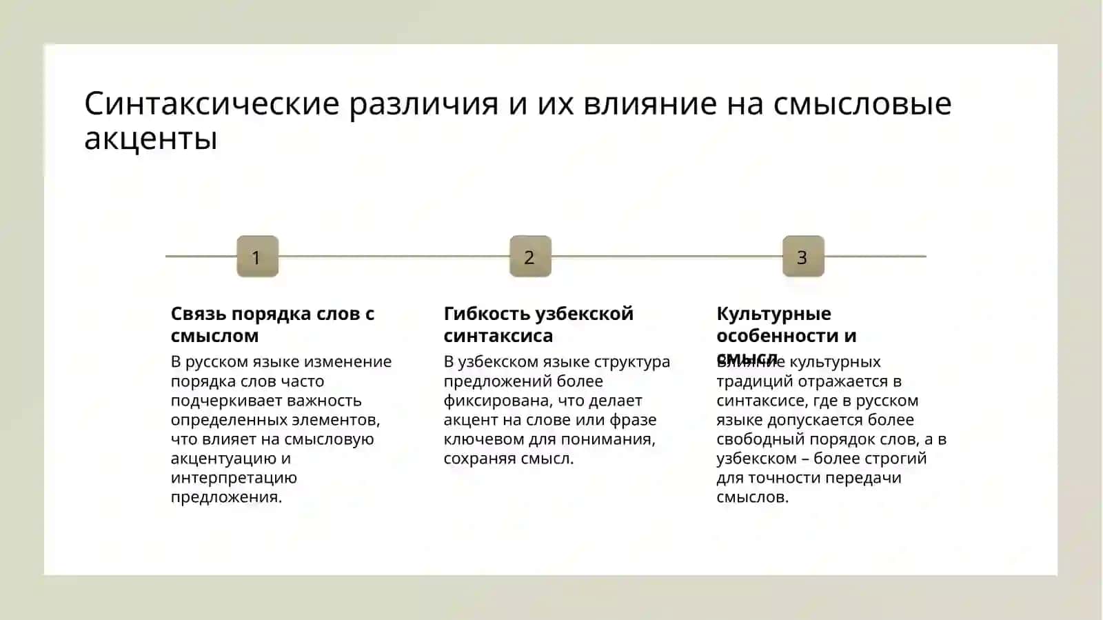 Особенности порядка слов в русском и узбекском языках 4
