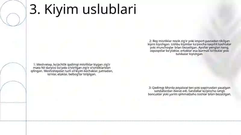 Qadimgi Misir Liboslari 4