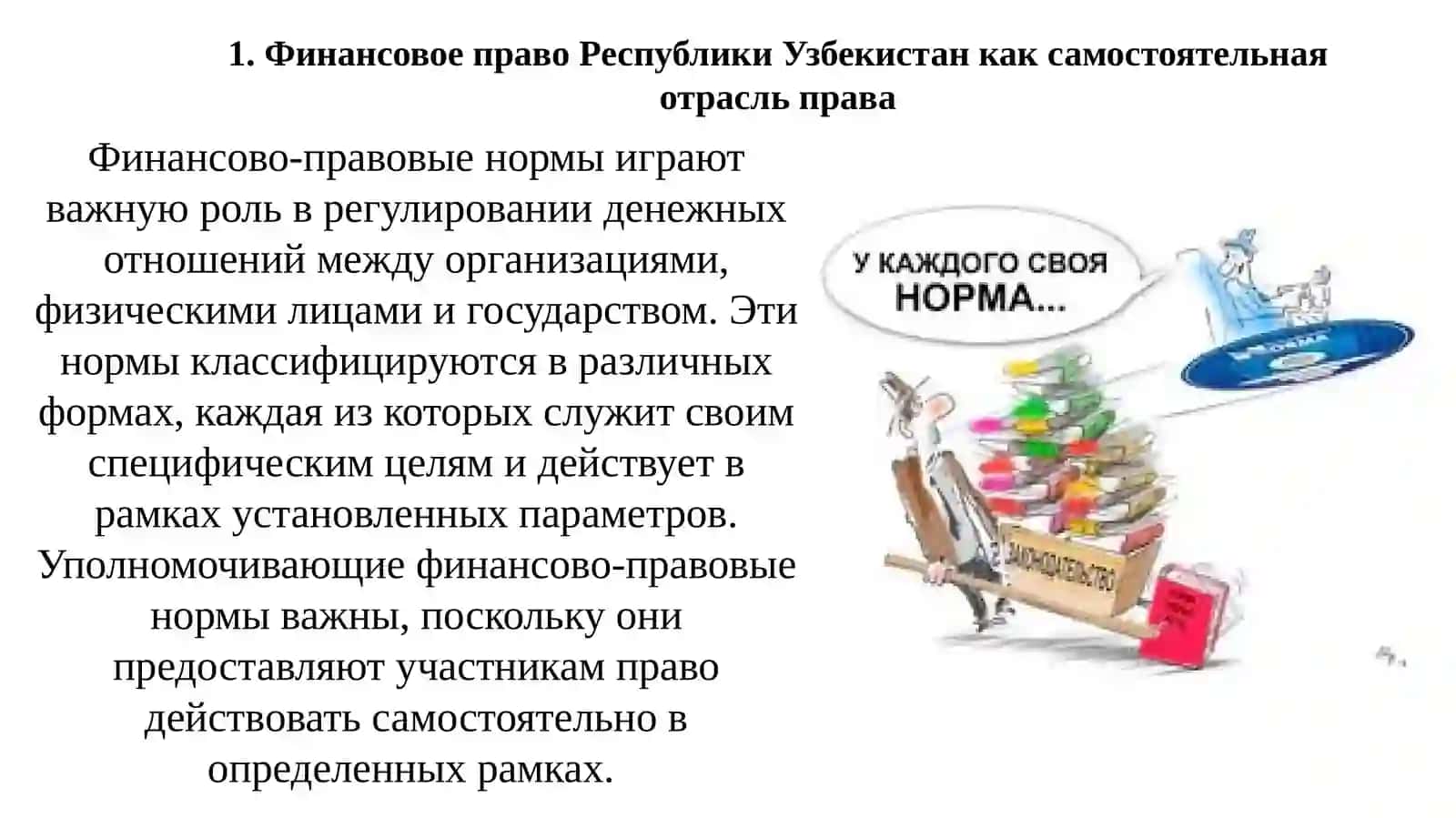 Финансовое право Республики Узбекистан 4