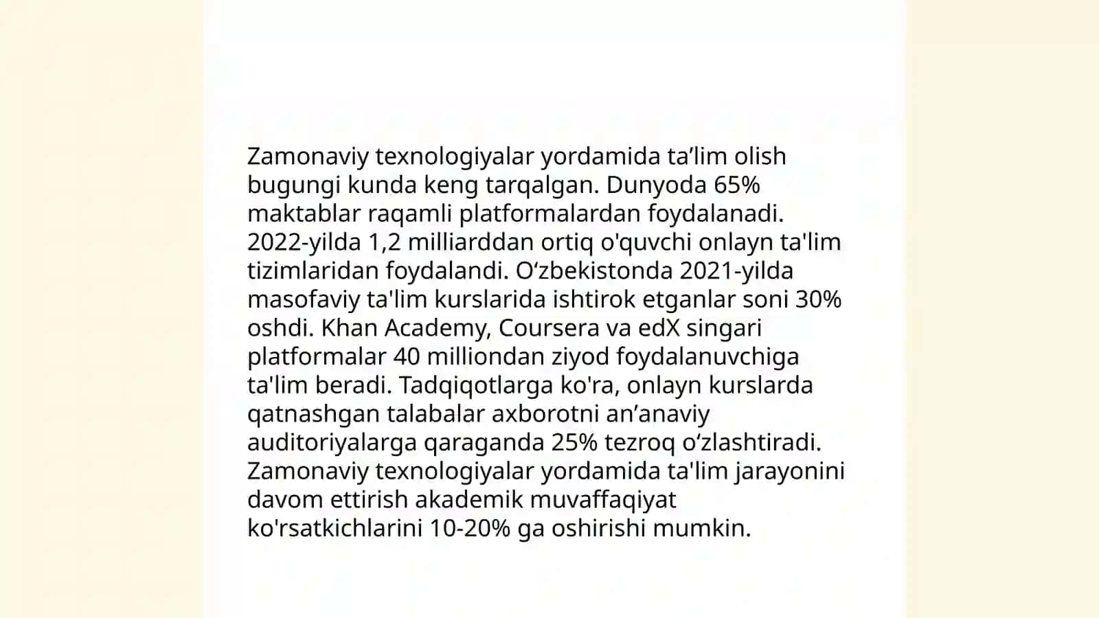 Zamonaviy taʼlim shakllari:masofaviy taʼlim, maxorat darslari, vebiner, evristik metodlar 4