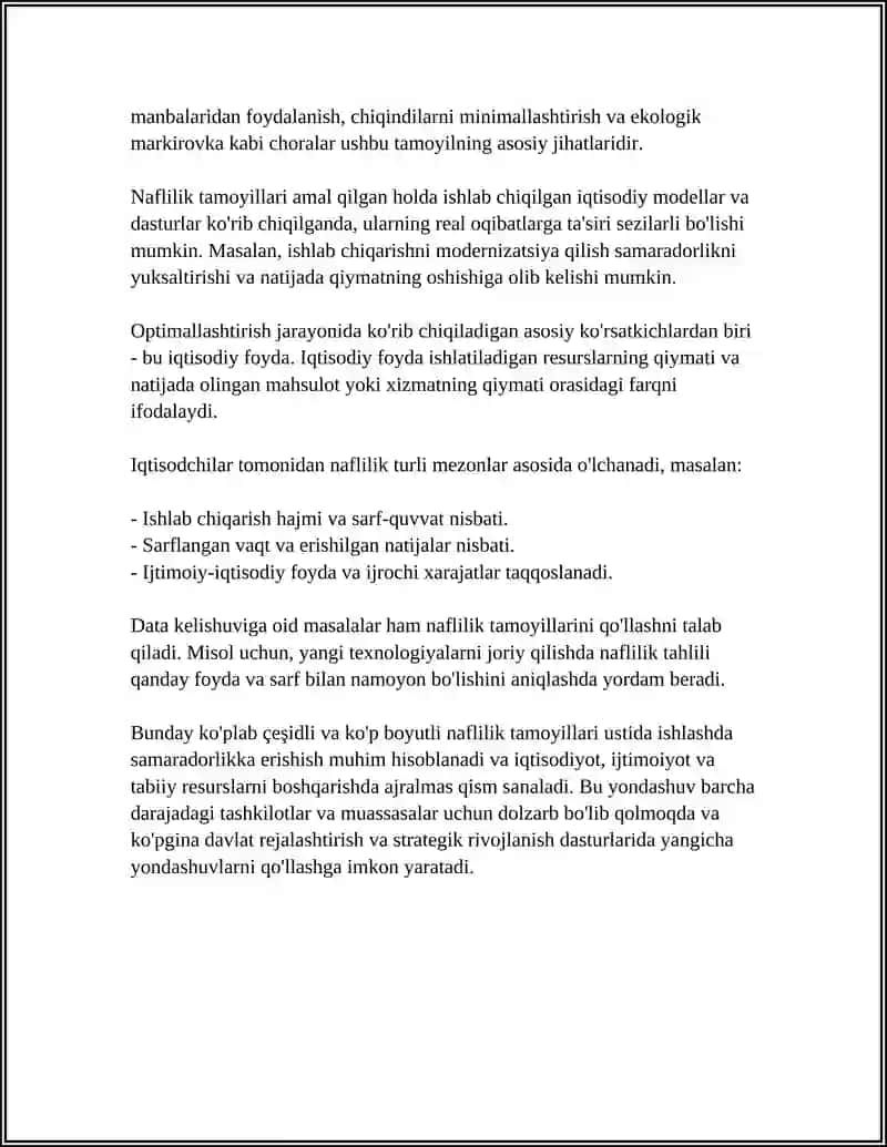 TOVAR VA XIZMATLARNING NAFLILIGI 4