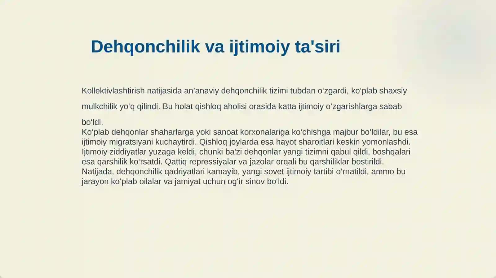 STALINIZM DAVRIDA IJTIMOIY-IQTISODIY HAYOT 4