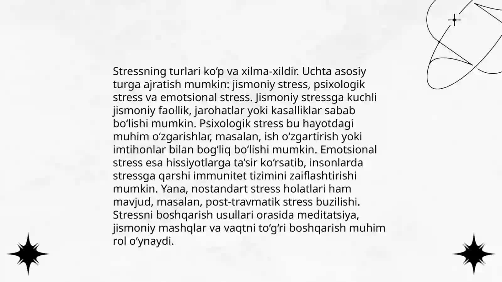 Stress va uning turlari. Guk qonuni 4