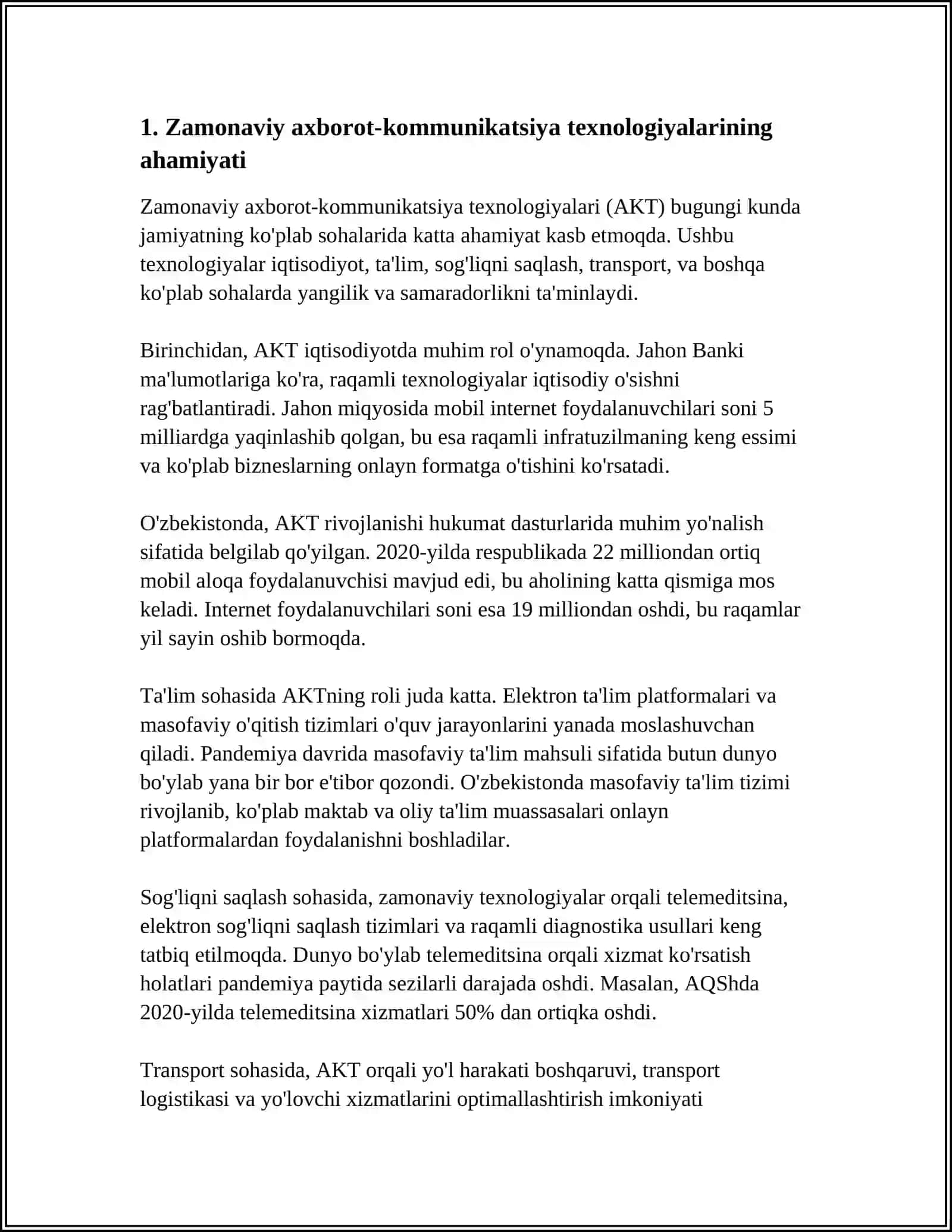 KASBIY FAOLIYATIDA ZAMONAVIY AXBOROT KOMMUNIKATSIYA TEXNOLOGIYALARIDAN FOYDALANISH 4