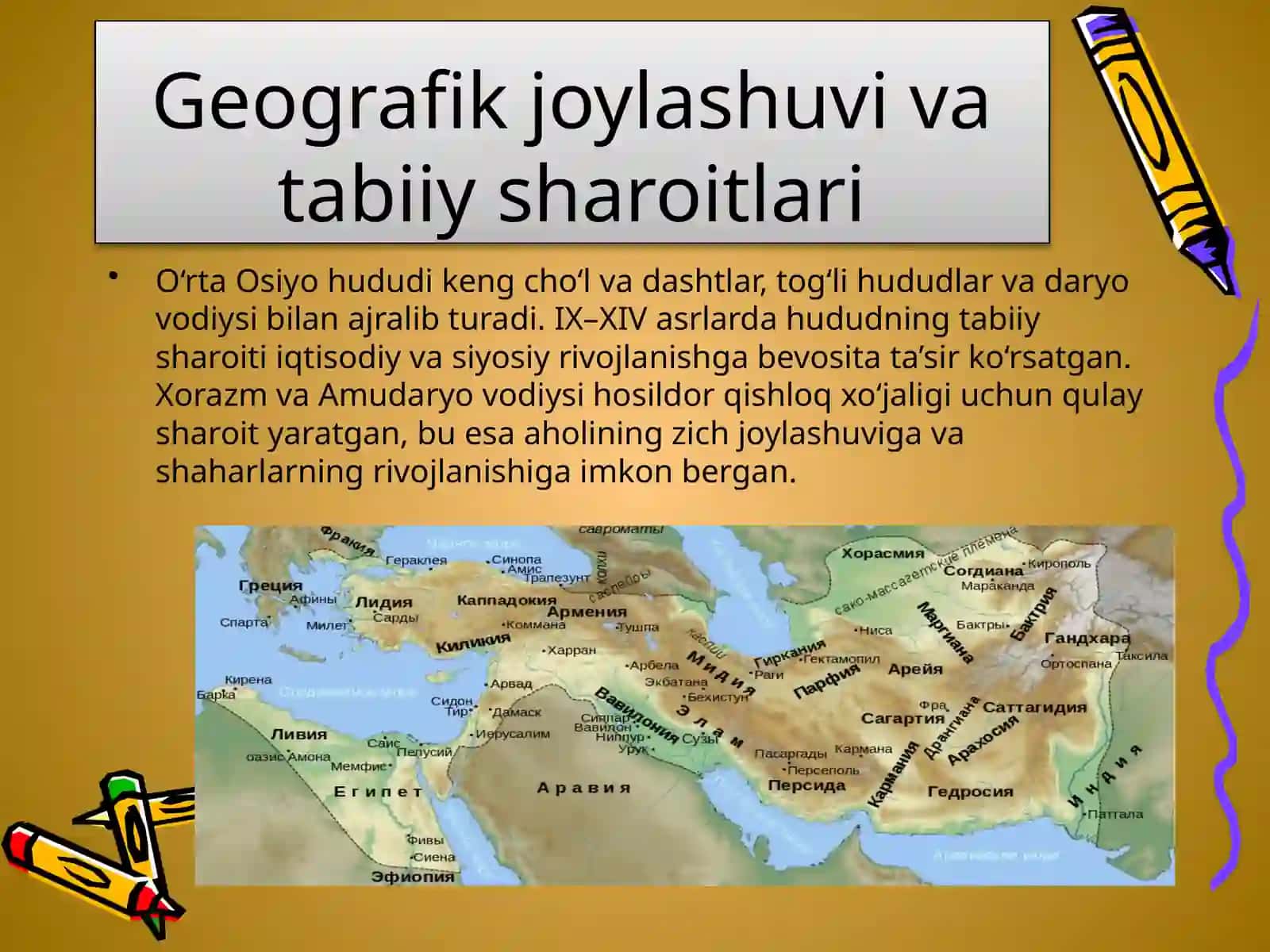 IX–XIVasrlar O‘rta Osiyo tarixiy geografiyasi 4