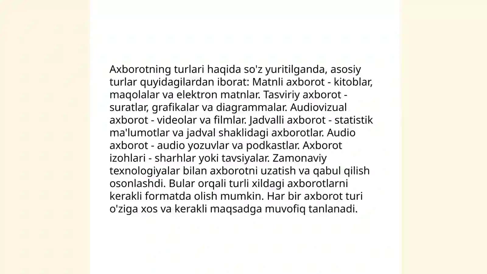 Axborot nima va u manbalari 4