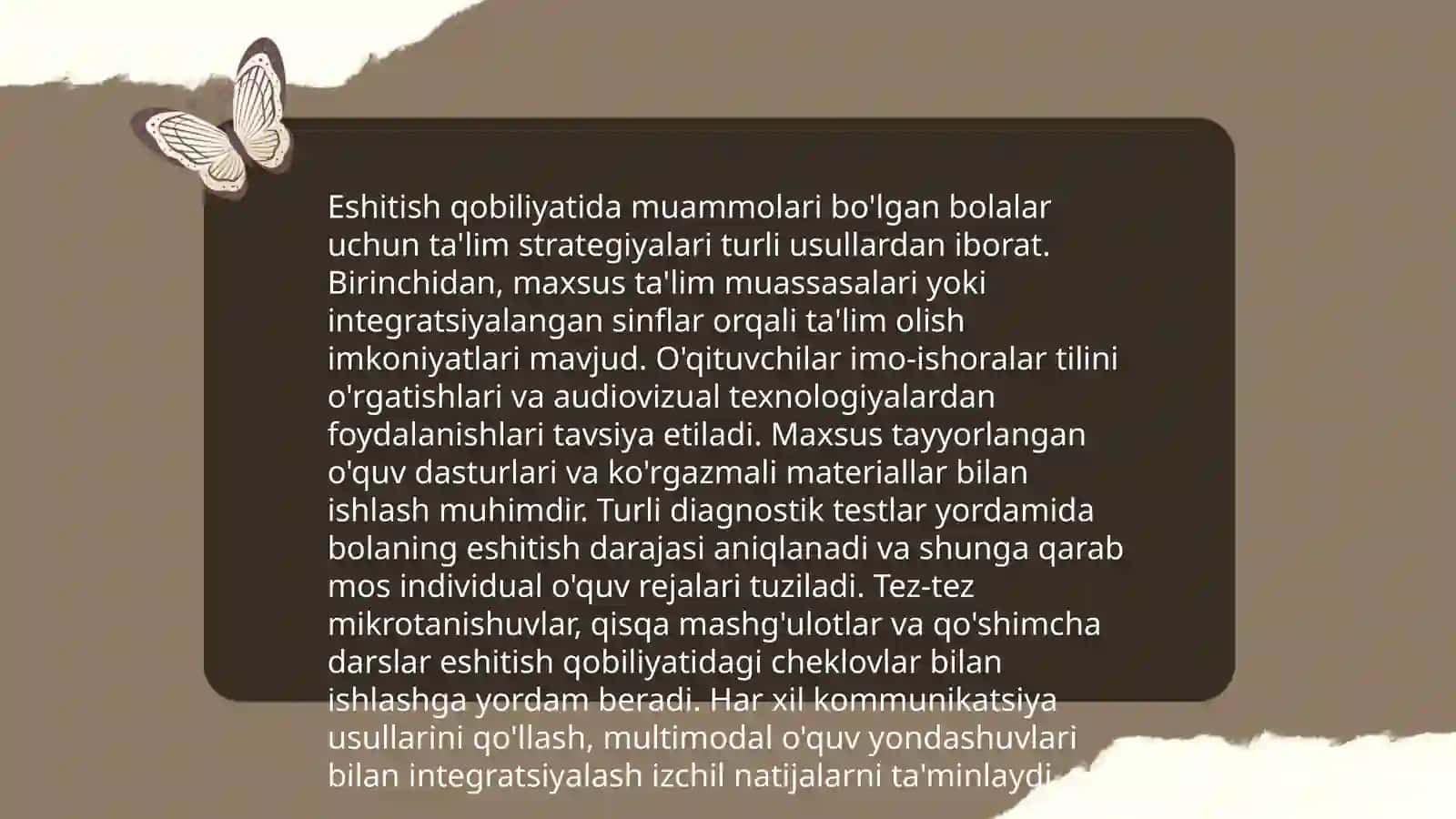 Aqliy rivojlanishi, eshitish, ko‘rish, nutqida nuqsoni bor bolalar 4