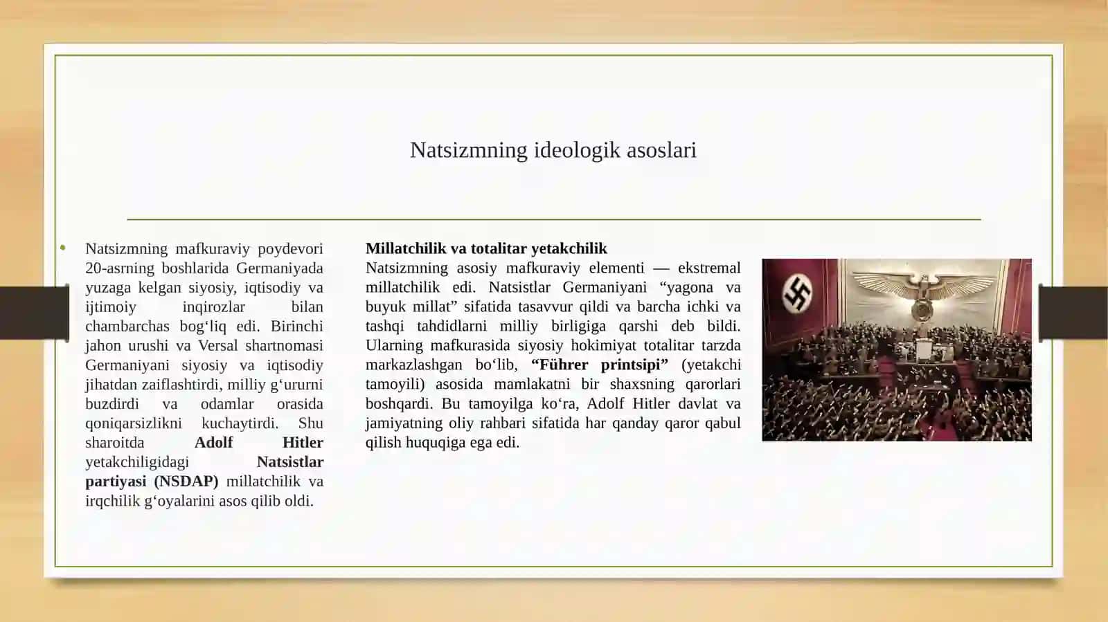 Natsizmning insoniyatga keltirgan kulfatlari 4