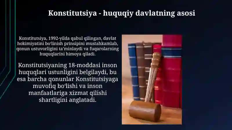 Konstitutsiya huquqiy davlat va baxtiyot jamiyat poydevori 4