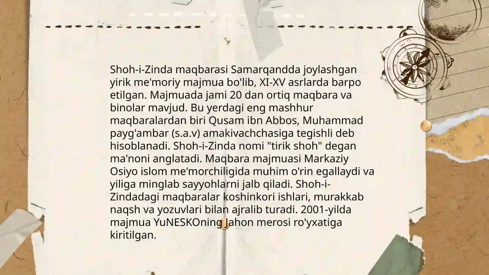 Amir Temur davridagi meʼmorchilik 4