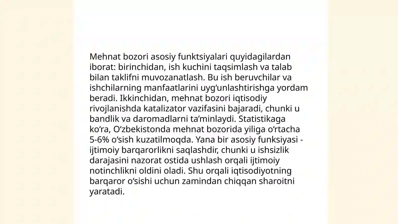 Mehnat bozori rivojlanish konsepsiyasi va qoidalari 4