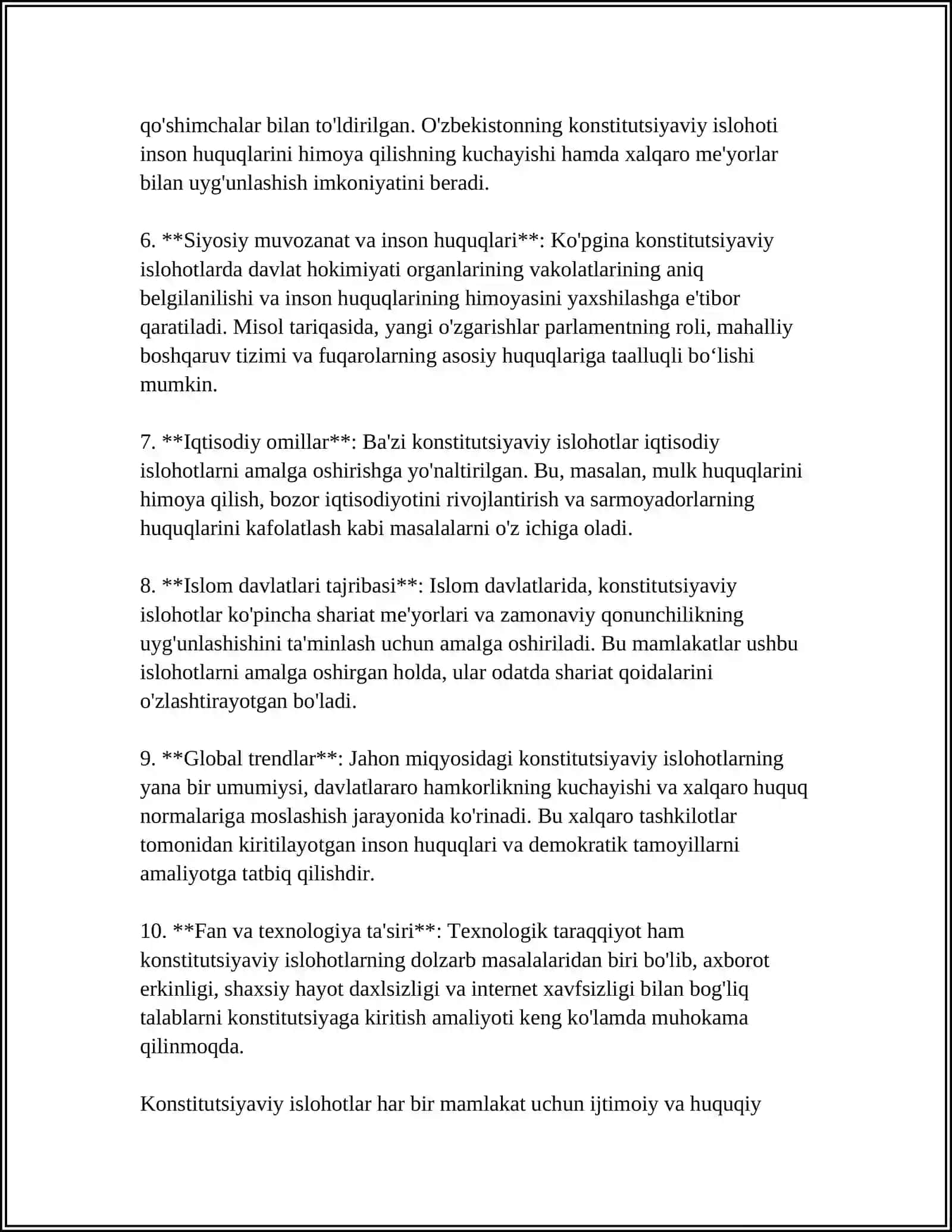 MUSTAQILLIK YILLARIDA DAVLAT BOSHQARUVI TIZIMIDA AMALGA OSHIRILGAN ISLOHATLAR 4