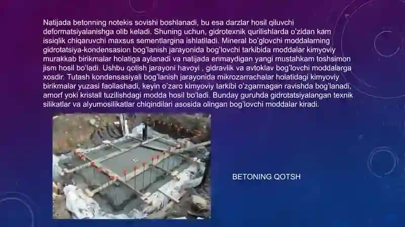 MINERAL BOG’LOVCHILAR ASOSDA QURLISH MATERIALLARINI TAYYORLASH 4