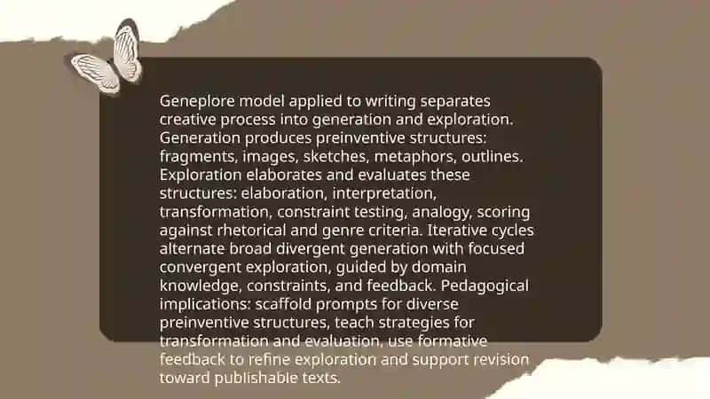 Theories of Creativity in writing 4