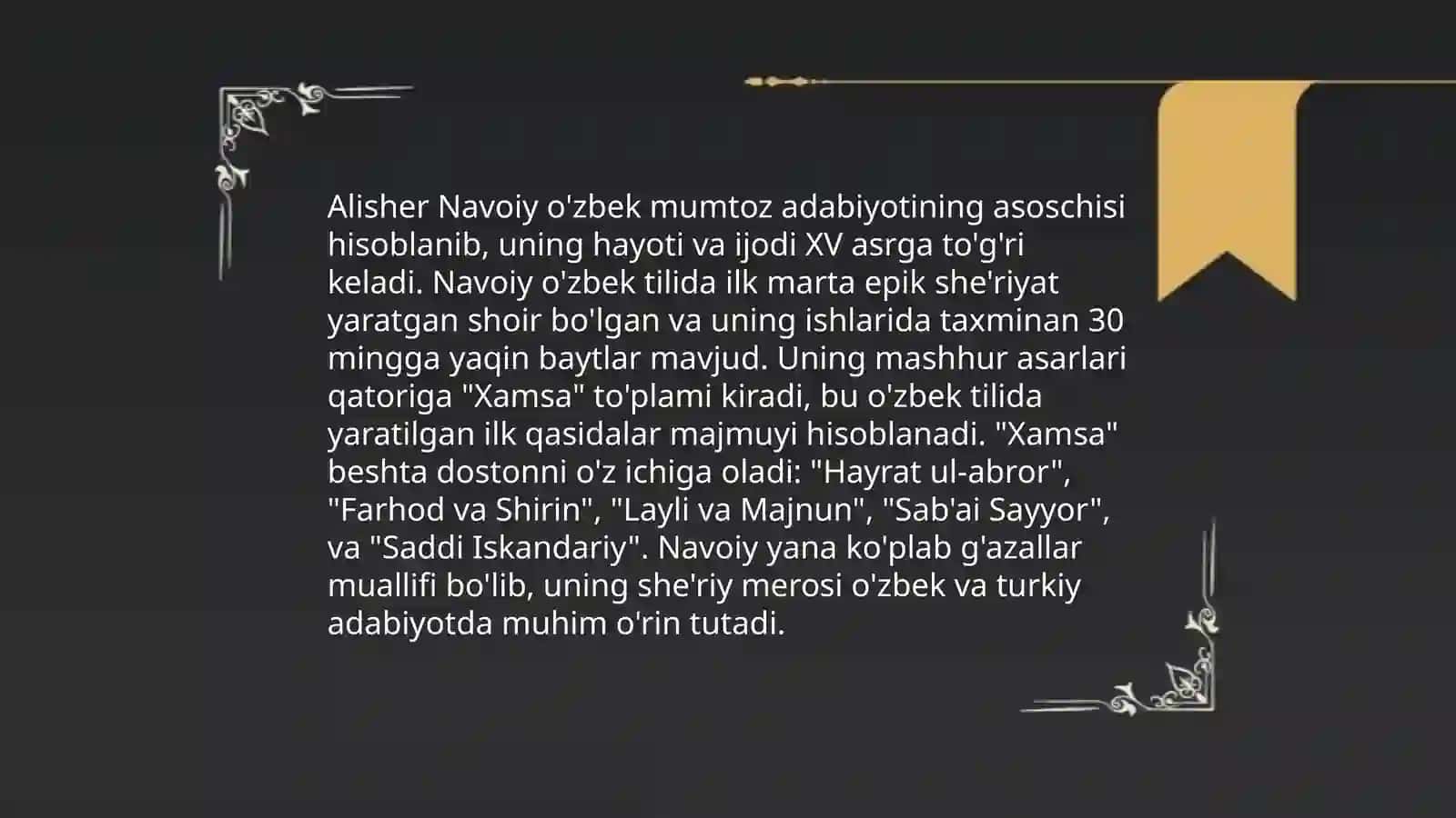 Alisher Navoiy hayoti va ijodi 4