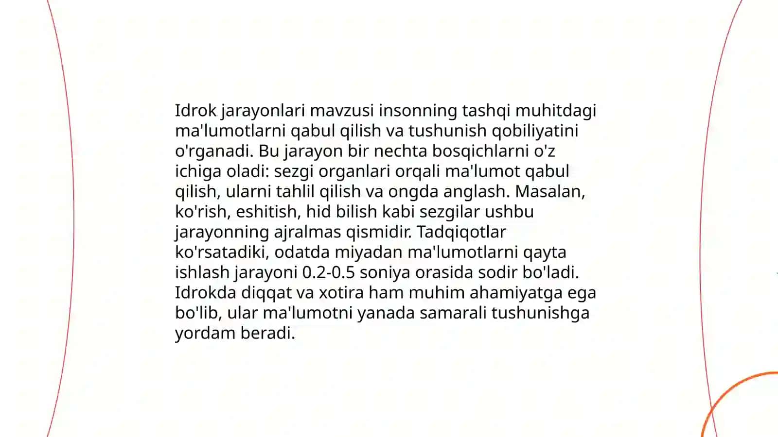 Psixalogiyada Idrok tushunchasi uning turlari va xususiyatlari 4