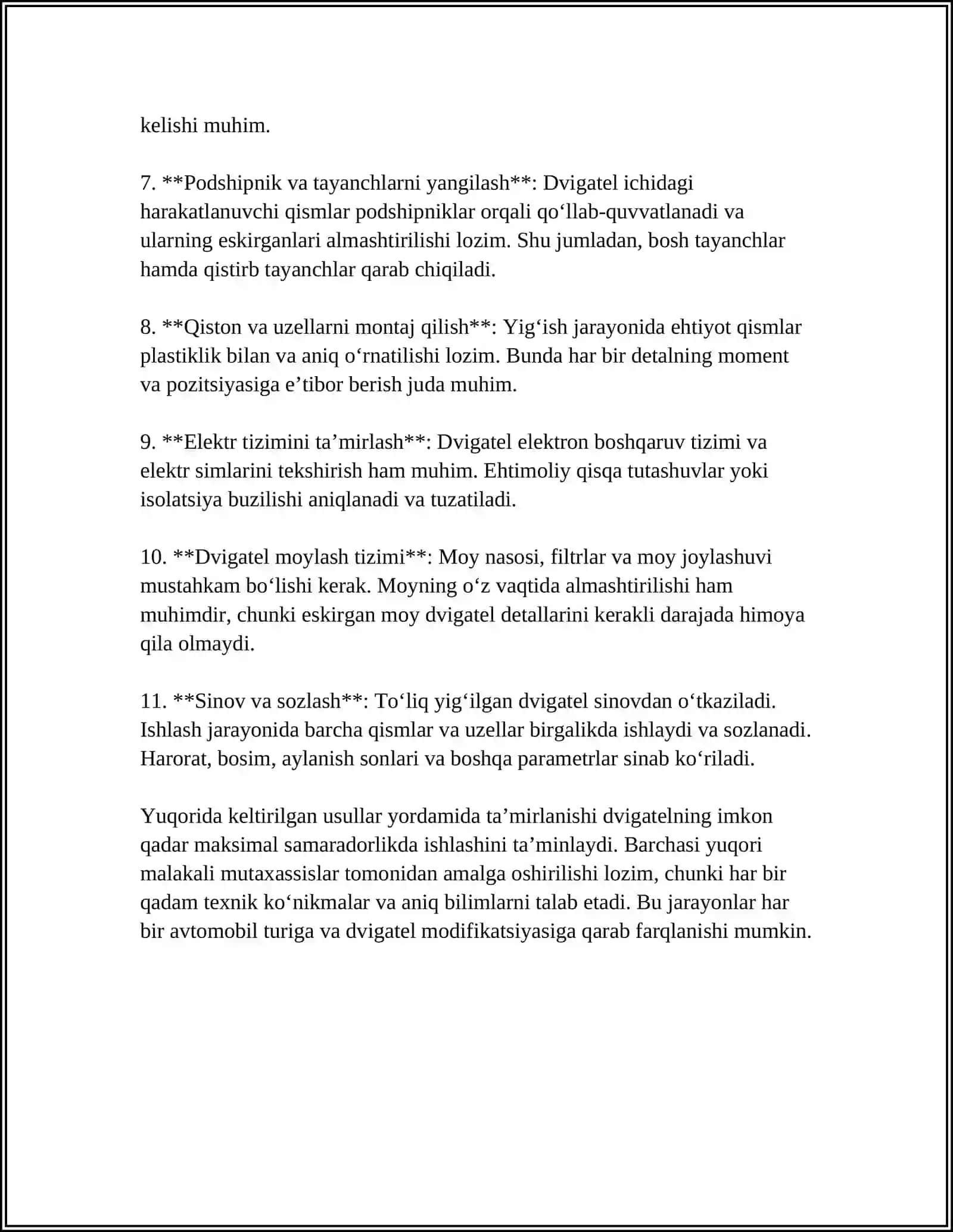 AVTO TAMIRLASH KORXONALARI TURLARI 4