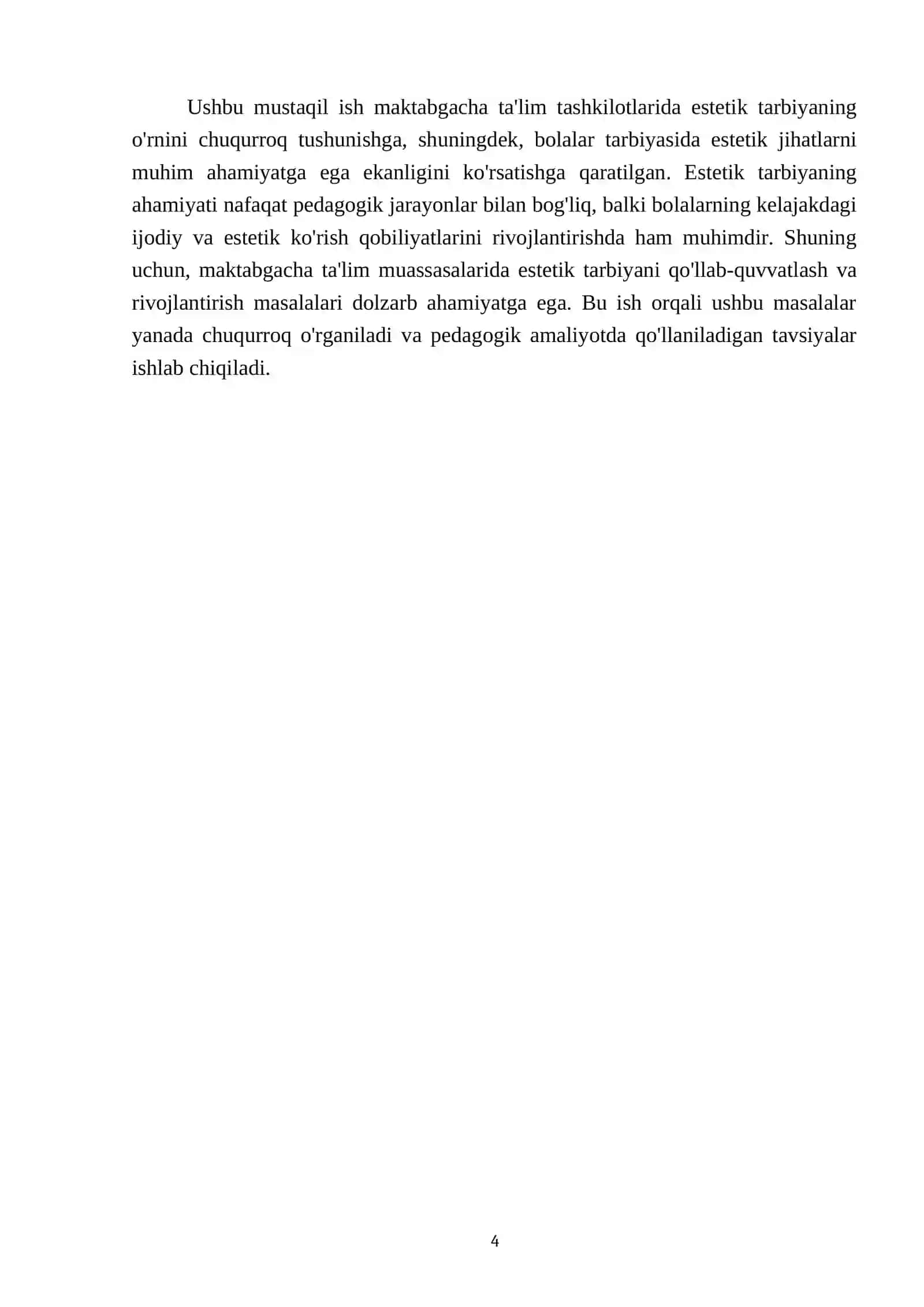 Maktabgacha talimda estetik tarbiyaning òrni 4