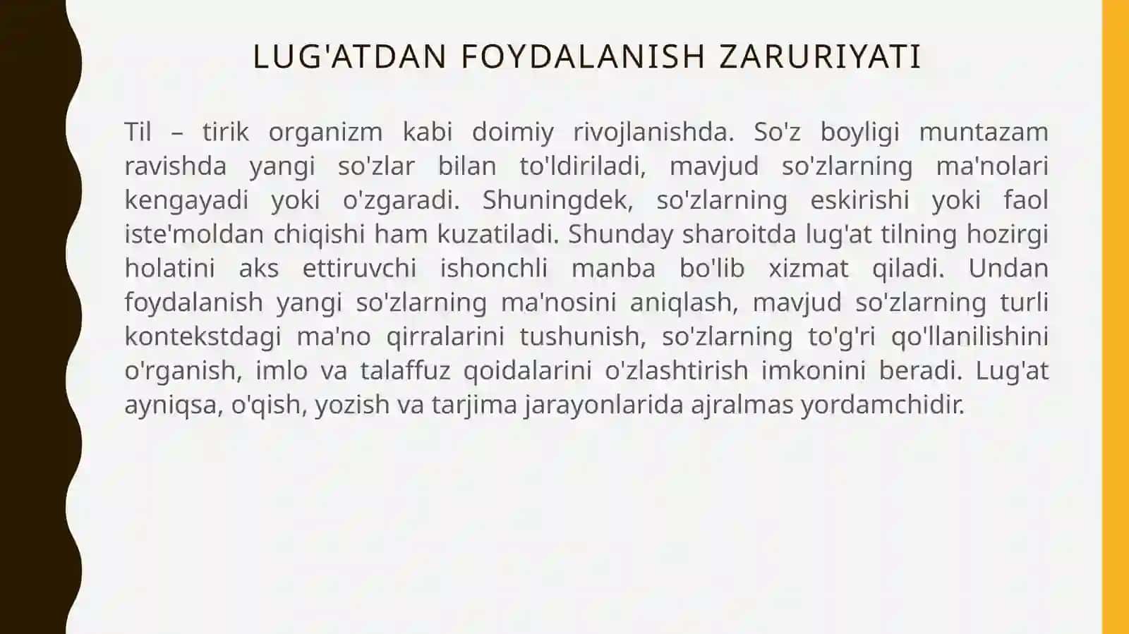 Luĝat ustida ishlash metodikasi 4