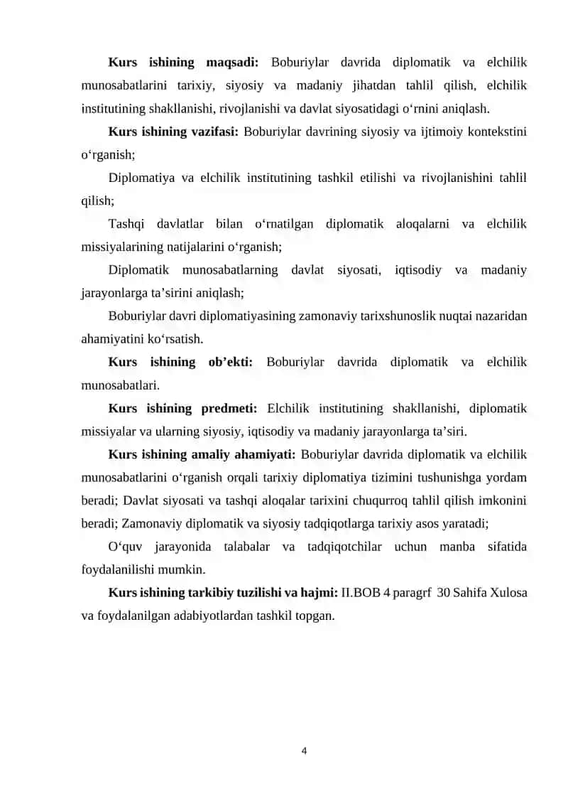 BOBURIYLAR DAVRIDA DIPLOMATIK VA ELCHILIK MUNOSABATLARI 4