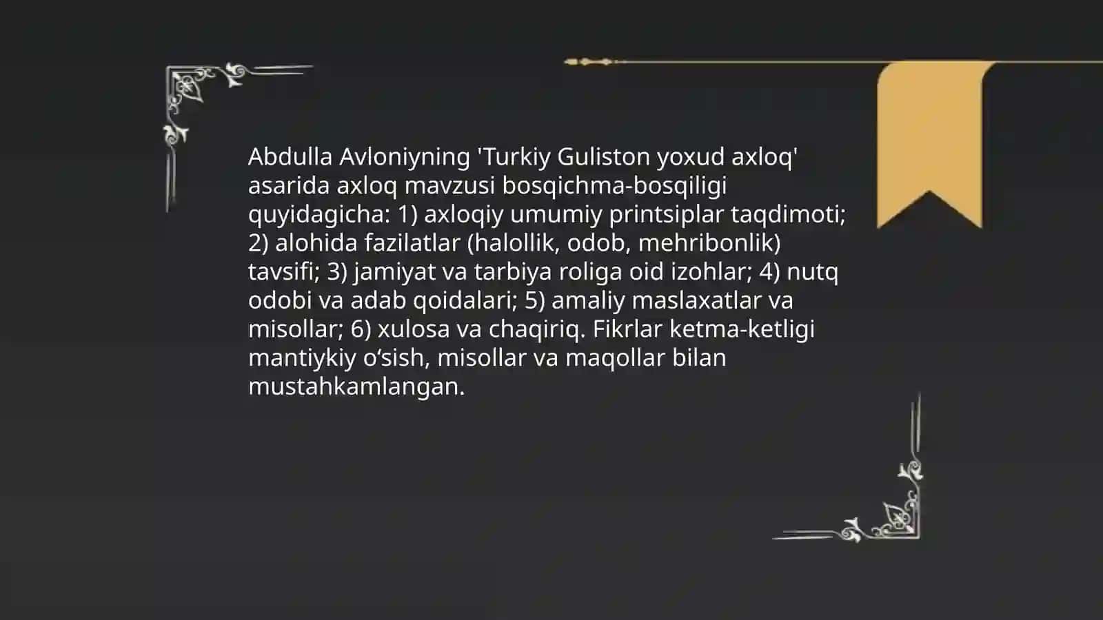 Turkiy guliston yoxud axloq 4