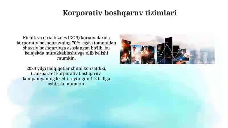 Korporativ tuzilmalar va ular rivojlanishi istiqbolari 4