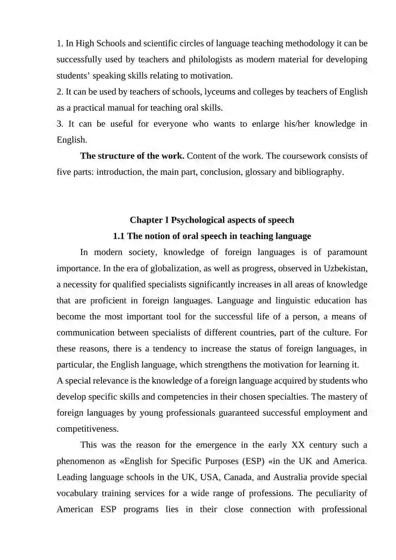 Problems of oral speech teaching in primary classes 4