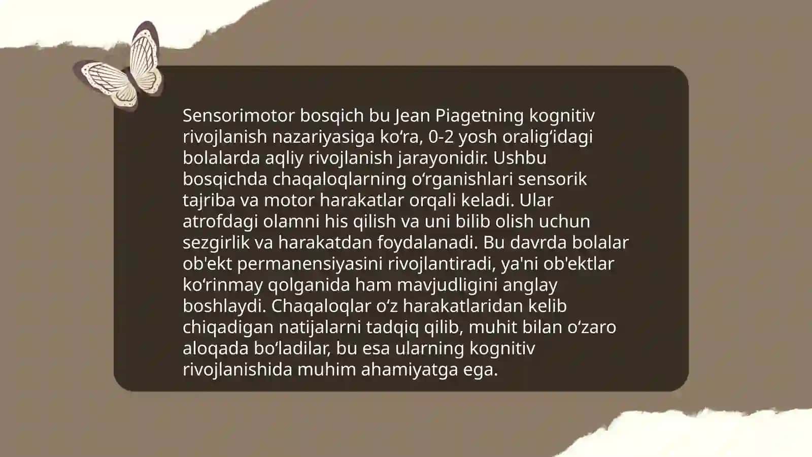 Erta bolalik psixik rivojlanishi 4