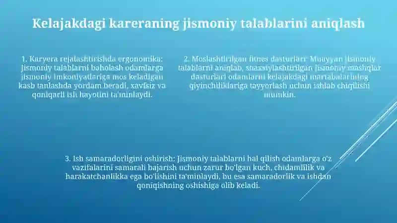 Bo'Lajak Kasbiy Faoliyatiga Bog'Liq Jismoniy Mashiqlardan Iborat Individual Dasturlar Tuzish 4