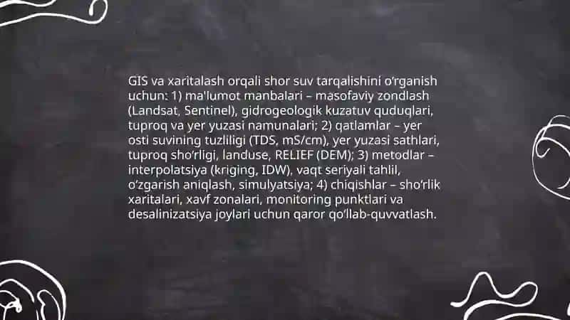 Shor suv muammosi boyicha malurmot toplash 4