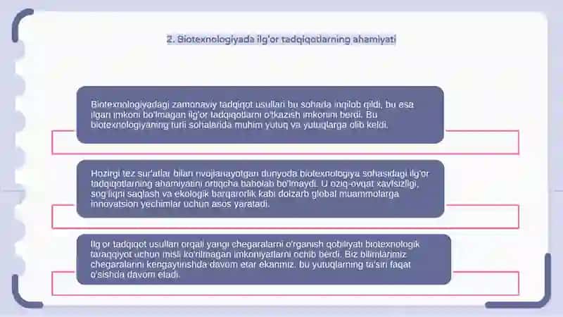Biotexnologiyaning zamonaviy tadqiqot usullari 4