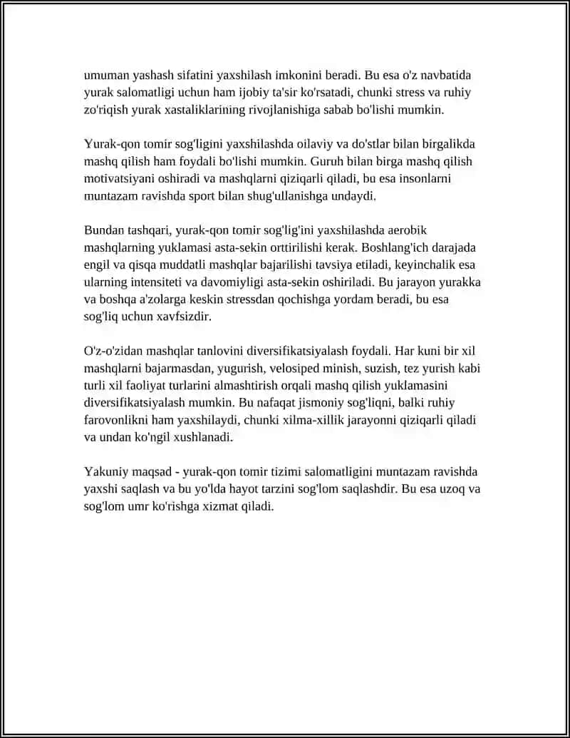 INSON SALOMATLIGIGA IJOBIY TA'SIR KORSATUVCHI MASHQLAR 4