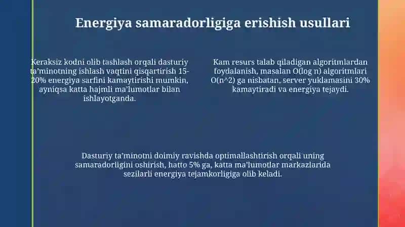 Ekologik toza dasturiy ta'minotning rivojlanishi 4