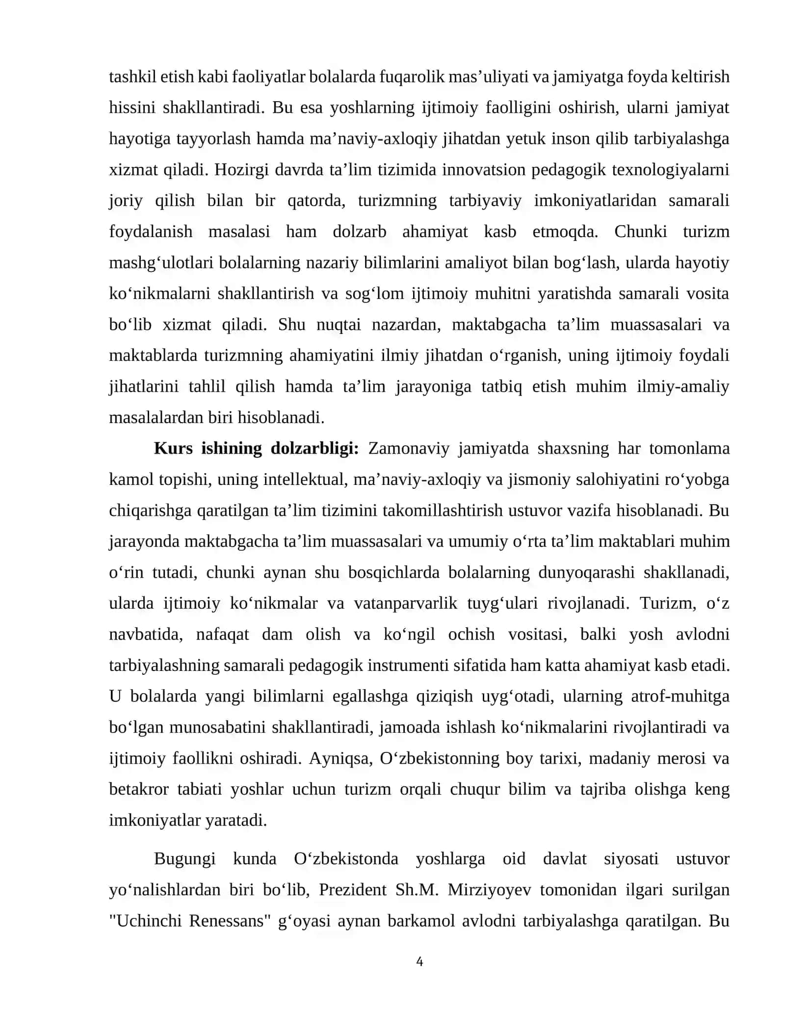 MAKTABGACHA TA'LIM MUASSASALARI VA MAKTABLARDA TURIZMNING PEDAGOGIK-PSIXOLOGIK AHAMIYATI VA RIVOJLANISH TENDENSIYALARI 4