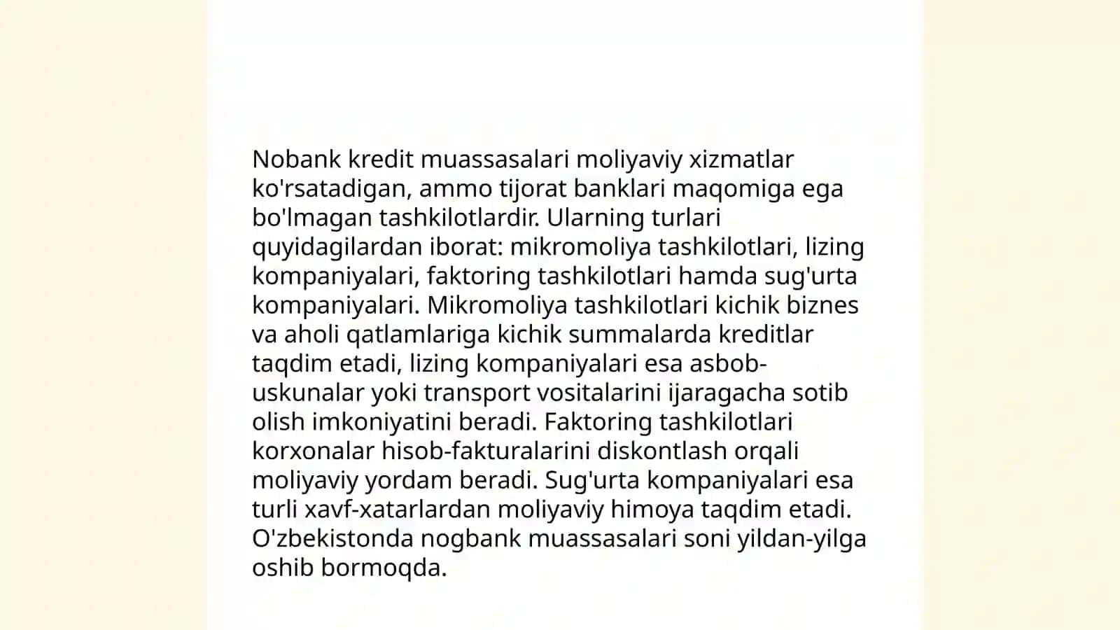 Nobank Moliya kredit muassasalari 4