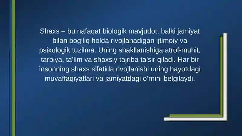 shaxs haqida tushuncha 4