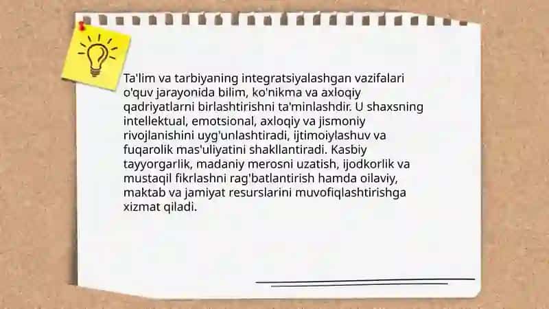 Pedagogika fanining asosiy vazifalariga izoh 4