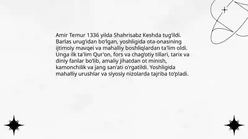 Amir Temur hayoti 4