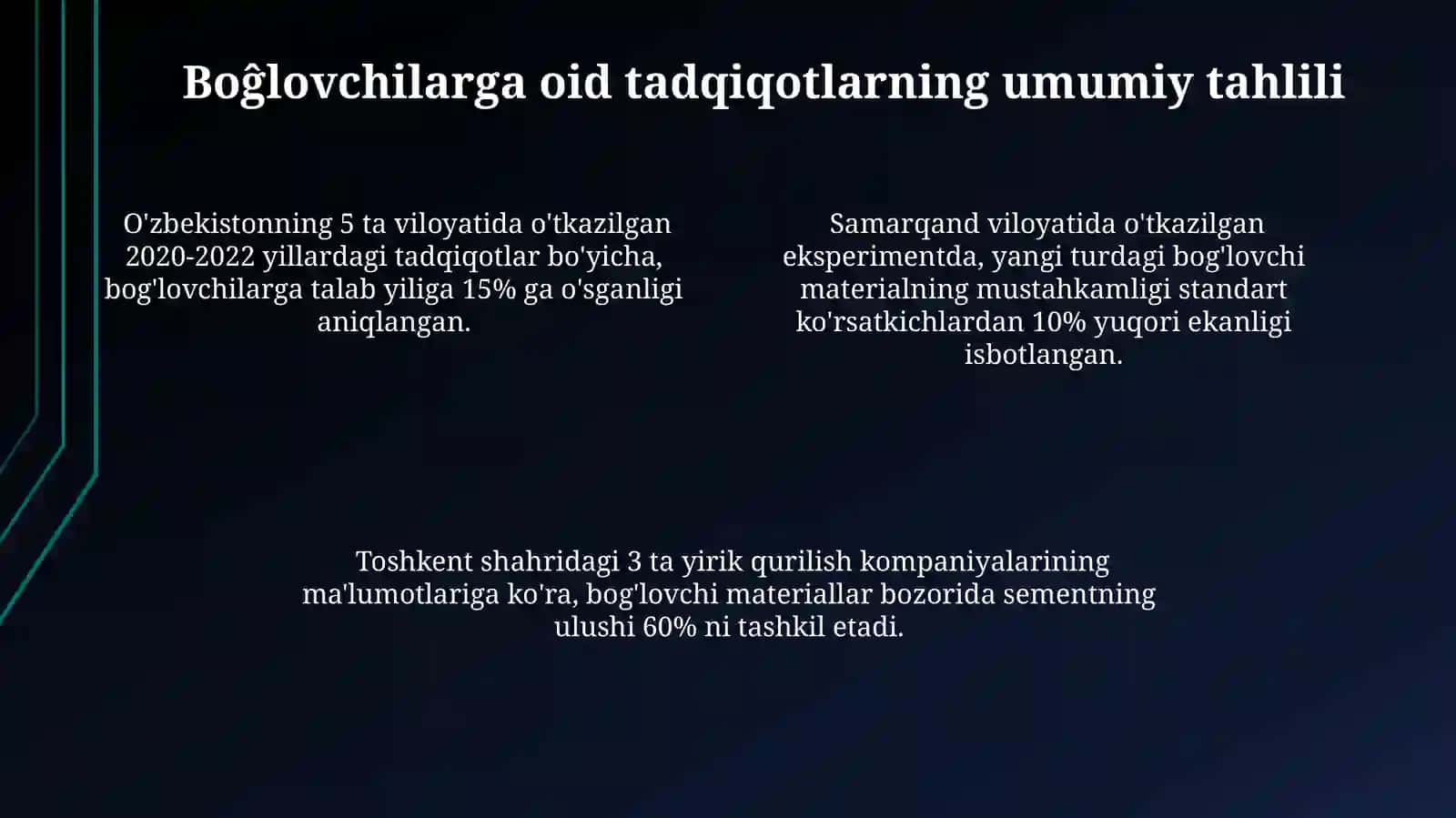 Boĝlovchilarga doir tadqiqotlar tahlili 4